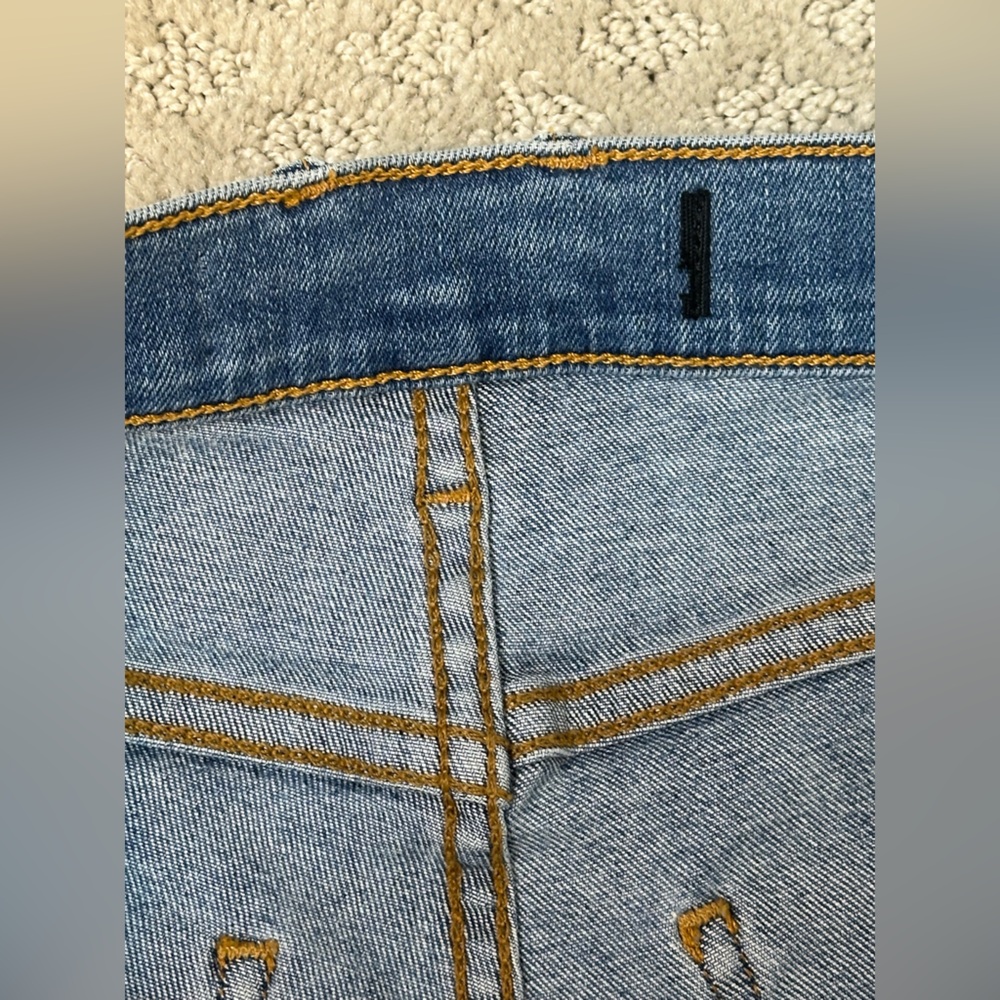 Sz 6 or 28 Veronica Beard Kate High Rise Two Tone Skinny Jeans stretch - Picture 8 of 12